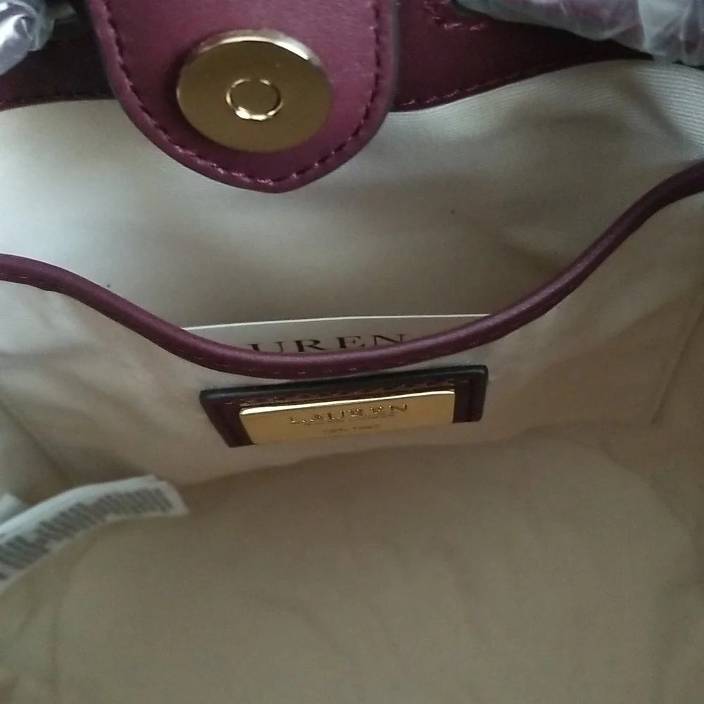 New Ralph Lauren Andie Drawstring Bag - Picture 11 of 13
